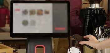 Single-store retailer taking contactless payment at POS